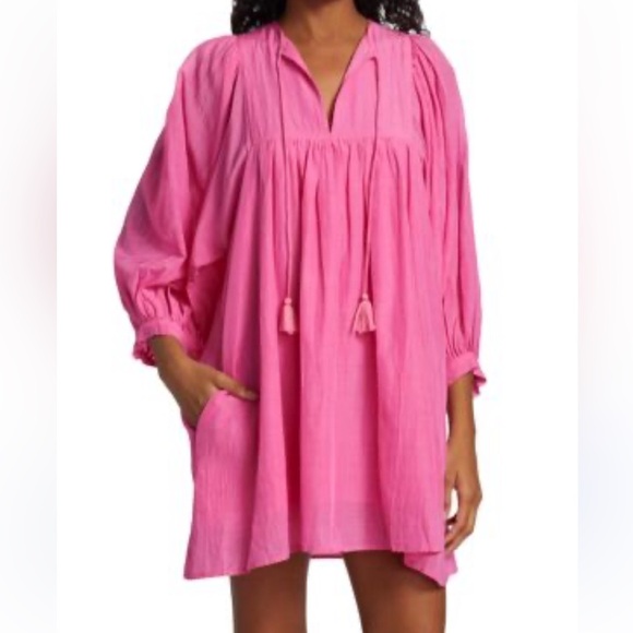 MILLE resort wear Pink Daisy Mini Dress - Picture 1 of 6